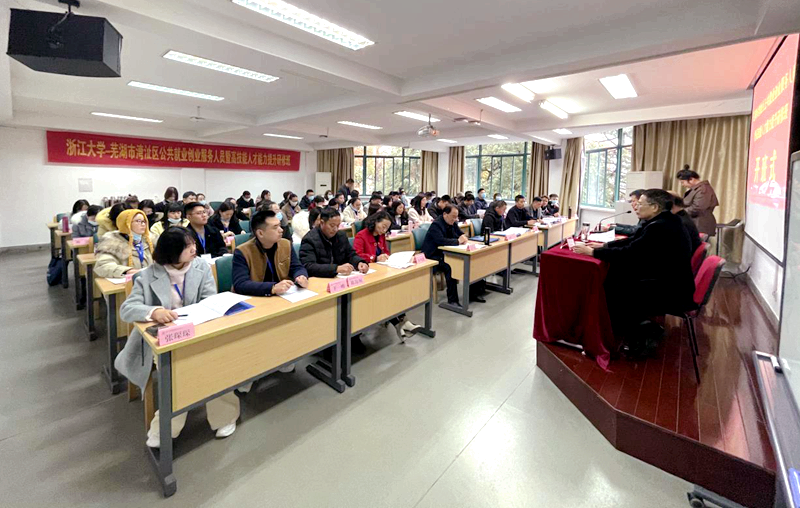 芜湖市湾沚区公共就业创业服务人员与高技能人才赴浙大培训